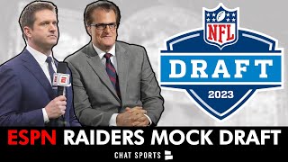 2023 NFL Mock Draft For The Las Vegas Raiders From ESPN, Todd McShay, Mel Kiper Jr. | Raiders Rumors