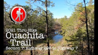 A FALL INTO WINTER | Ouachita Trail Thru-Hike | Section 7: Highway 298 to Highway 7