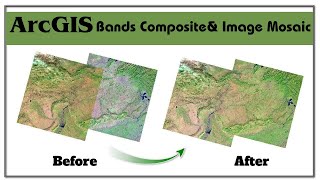 Band Composite \u0026 Image Mosaic Landsat Datasets in ArcGIS  | ArcGIS Tutorial