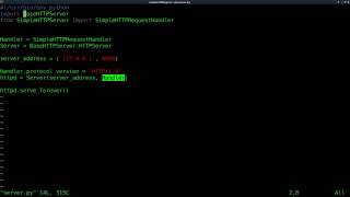 Setup a Webserver with Python Linux Tutorials clip27