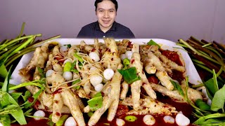 ตำซั่วตีนไก่ 1 กิโล!! ตีนอวบๆ กระเทียมโทนกรอบๆ แซ่บแฮงเด้อครับ