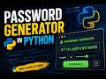 Building Password Generator in Python