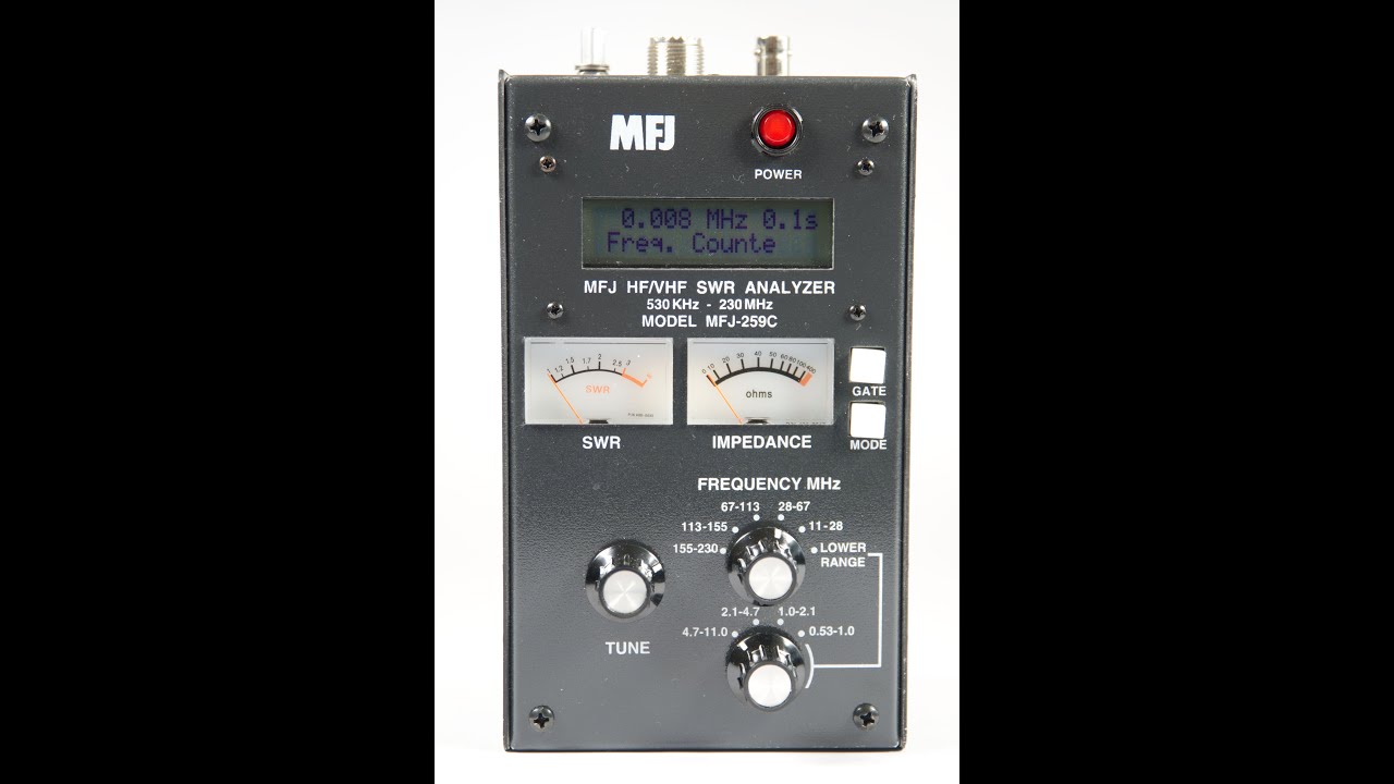 Mfj 259c Hf Vhf Swr Analyser Youtube