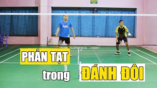 How to HIT DRIVES in BADMINTON DOUBLES