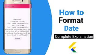 Flutter DateFormat: How to Format a Date? | Complete Tutorial [Hindi]