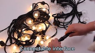 wendadeco 10m 20Bulbs G45 led String Light warm white in 2022