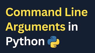 06. Python Command Line Arguments