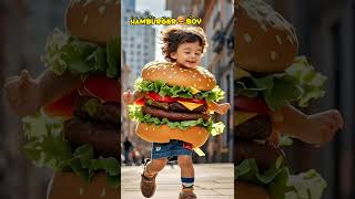 hamburger boy #baby #hamburger #favouritefood #food hamburgerKing