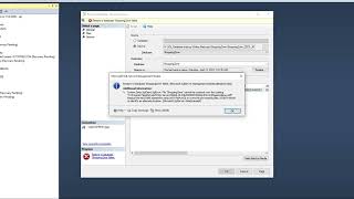 Restore of database failed. File cannot be restored over the existing. -[SOLVED]