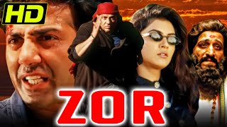 सनी देओल की सुपरहिट एक्शन हिंदी मूवी ज़ोर l सुष्मिता सेन, मिलिंद गुनाजी l  Zor (1998)