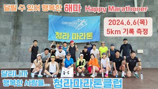 🅰️ (2024.6.6, 木) 청라마라톤클럽, 5km 기록측정 및 보강훈련 (1)