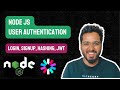 NodeJS User Authentication - Password Login, Hashing, Bcrypt