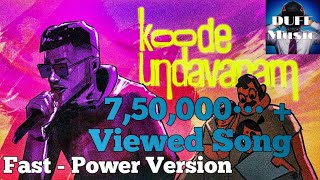 Fejo - Koode Undavanam | Malayalam Song | Bass Boosted Fast Power Version (Prod. Farzi)