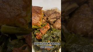 Southern Style Neck Bones \u0026 Collard Greens. #fyp #shorts #shortsfeed #viralvideo #soulfood