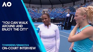 Siniakova/Townsend On-Court Interview | Australian Open 2025 Third Round