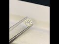 0.50 carats round brilliant shape white moissanite gemstone with gra certificate