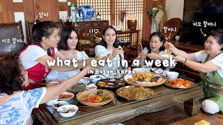 what i eat in a week at my KOREAN GRANDMA's house in BUSAN (Korean Food + Hanok Family Staycation) ✨