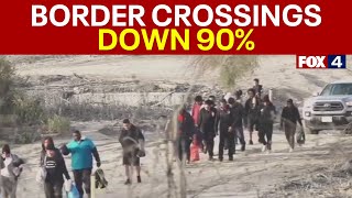 U.S. Border Patrol reports dramatic drop in illegal crossings