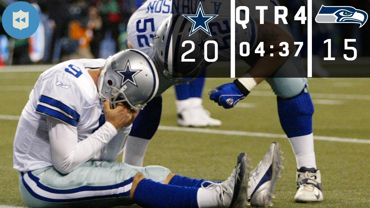 Tony Romo's Botched Snap CRAZY ENDING! (Cowboys Vs. Seahawks, 2006 NFC ...