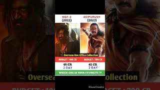 Kgf 2 Vs Adipurush Movie Comparison || Box office Collection #shorts #leo #kgf2 #adipurush #prabhas