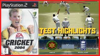 Cricket 2004 (PS2) India Vs England Test Match Highlights