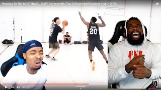 FLIGHT MAD BECAUSE HE WASN'T ON THE MOST ACCURATE Top 10 Basketball Youtuber List Of 2020!