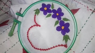 পুঁতিদানা/সাবুদানা নকশী সেলাই পদ্ধতি ( Hand Embroidery - Putidana/Sabudana Stitch) #সাবুদানা_সেলাই