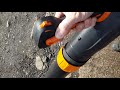 Starting and stopping the Stihl BR450C electric start