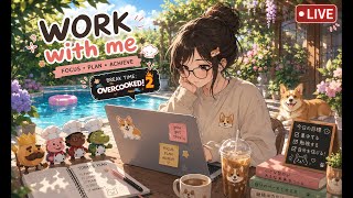 🌅 Early Morning Work With Me LIVE | Productive Reset, Deep Focus & Overcooked 2 Breaks