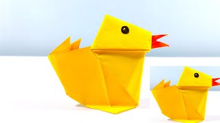Origami Duck - How To Make A Origami Duck | EASY ORIGAMI |PAPER IN ACTION