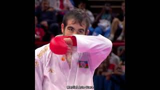 Rafael Aghayev 🔥 Best Kumite Fighter in the world | Olympic Silver Medalist  #shorts