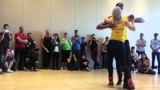 Marc Brewer Kizomba Demo with Sara Lopez at Vancity SBK 2015