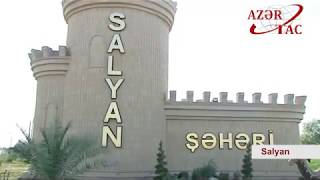 Prezident İlham Əliyev Salyan rayonuna səfərə gəlib