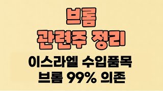 전량 이스라엘 수입품목 \