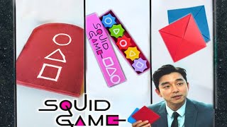 DIY All Squid Game Games | How to Make Paper Ddakji, Gongi, and More 딱지