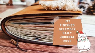 December daily journal 2023 flip through (Traveller's notebook)