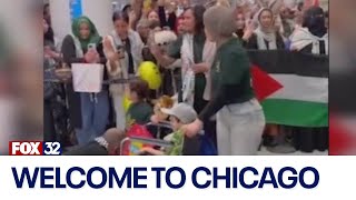 Chicagoans welcome Palestinian boy in need of medical care with open arms at O'Hare International Ai