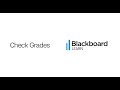 Check Grades in Blackboard Learn