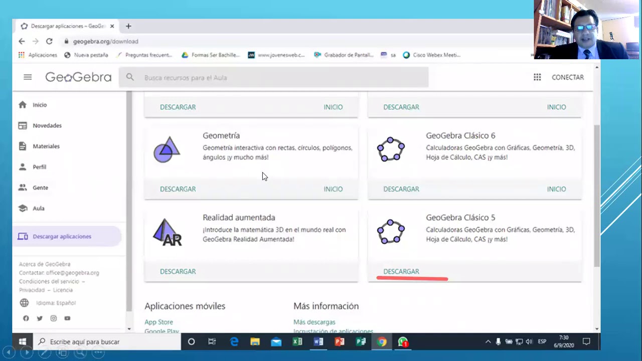 Instalacion Geogebra Clasico 5 - YouTube