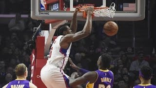 DeAndre Jordan Dunk Fest Dominates Lakers! 24 Pts 21 Rebs Clippers vs Lakers