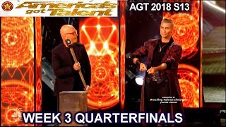 Aaron Crow Mentalist with Howie (part1) & INTRO STORY QUARTERFINALS 3 America's Got Talent 2018 AGT