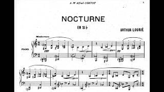 Arthur Lourie - Nocturne in B-flat major (audio + sheet music)