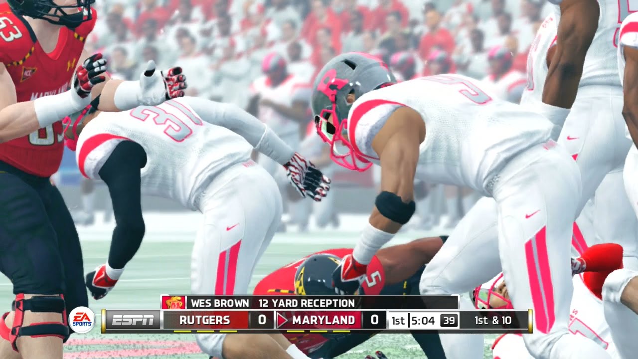 NCAA Football 14 2016 2017 Season Rutgers Scarlet Kinights Vs Marland ...