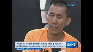 Saksi: Truck na nakabundol sa mag-inang nasawi sa Bulacan, nagka-aberya na pala sa Tondo