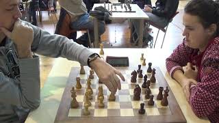 GM Arturs Neiksans - WIM Salomeja Zaksaite, Sicilian Defense, Rapid chess