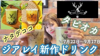 【タピオカ】ジアレイ新作ドリンクが美味しすぎた！！キウイスムージー \u0026 レモンナタデココ【THE ALLEY】