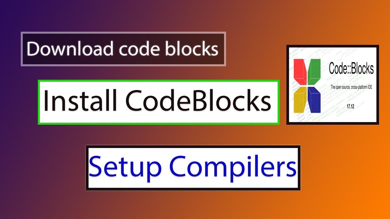 Install Codeblocks Compiler Sandmopa