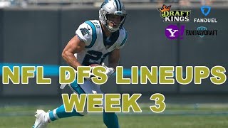 NFL DFS Lineups Week 3 - Awesemo's NFL DFS Picks - DraftKings, FanDuel, Yahoo - Awesemo.com