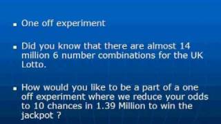 UK Lottery Experiment 2009