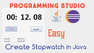 How to create Stopwatch in java with Eclipse